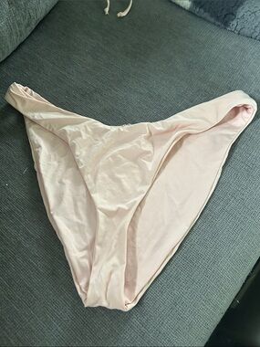 Dippin Daisy’s High Rise Cheeky Bikini Bottom—baby pink